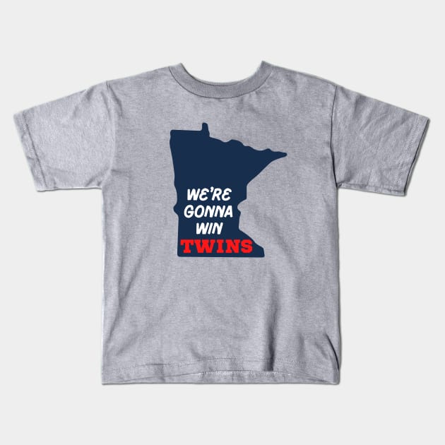 Minnesota Twins State Silhouette Kids T-Shirt by SiebergGiftsLLC